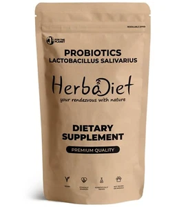 Probiotics Blend Lactobacillus Salivarius 25 Billion CFU/Gram Digestive Support - Picture 1 of 4