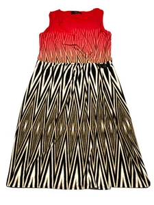 Nine West Womens Sleeveless Bodycon Dress Sz 8 Multicolored Geometric Print - Picture 1 of 10