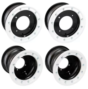 Raptor 700 660 350 250 125 Front Rear Wheels Beadlock 10x5 8x8 Alba BW 41 - Foto 1 di 4