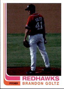 2006 Fargo-Moorhead RedHawks Team Issue #9 Brandon Goltz Fergus Falls Minnesota 