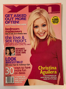 YM Magazine February 2000 CHRISTINA AGUILERA w/ Posters, Style, Hair, Sex, Boys