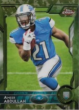 2015 Topps Chrome Camo Refractors Football Card Pick