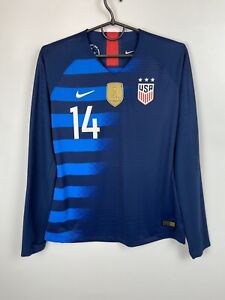 Women's USA Soccer Team 2018 Match Worn Jersey Shirt #14 Casey Short Nike Size M