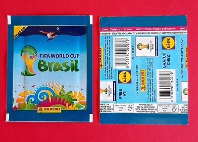 PANINI SEALED PACK FIFA WORLD CUP BRASIL 2014 LIDL OMAGGIO POCHETTE BUSTINA - Imagen 1 de 3