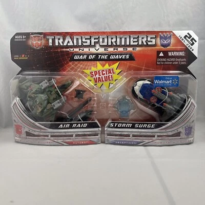 2009 Transformers Universe 25th Anniversary AIR RAID & STORM SURGE NEW SEALED - Image 1 of 3