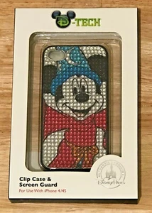 NEW DISNEY PARKS SORCERER MICKEY CRYSTAL IPHONE 4 / 4S CLIP CASE & SCREEN GUARD - Picture 1 of 7