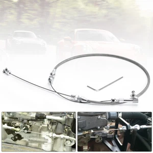 Universal Street Hot Rod 24" Stainless Steel Throttle Cable Set & Hand Tool - Picture 1 of 12