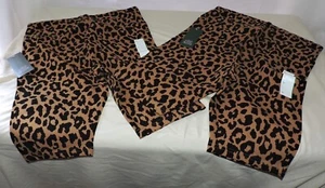 Lot of 2 Women's Wild Fable Leopard Cheetah Stretch High-Rise Bike Shorts Yoga M - Picture 1 of 11