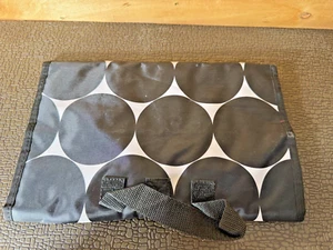 Thirty-One Uptown Travel Jewelry Case, Black and White Polka Dot - Picture 1 of 7