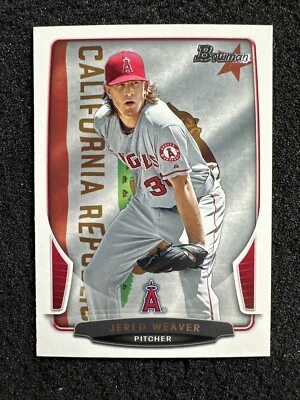 JERED WEAVER #9 2013 Bowman State & Hometown QTY Los Angeles Angels - Image 1 of 2