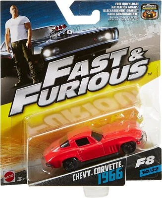 MATTEL 1/55 FAST & FURIOUS CHEVY CORVETTE 1966 30 of 32 BRAND NEW - Image 1 of 4