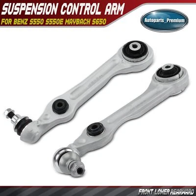 Braço de controle traseiro inferior dianteiro 2 peças para Mercedes-Benz S550 S550e Maybach S650 - Imagem 1 de 4