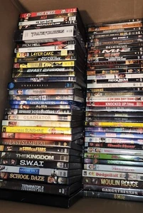 100 Mostly DVD & BLURAY MOVIES LOT SEE PICTURES FOR TITLES - Picture 1 of 8