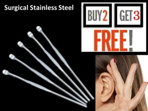 Stainless Steel Ear Pick Wax Curette Remover Cleaner Tool - Buy 2 Get 3 FREE - Picture 1 of 12