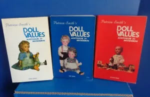 3 PATRICIA SMITH DOLL VALUES BOOKS- ANTIQUE TO MODERN- USED OOP REFERENCE - Picture 1 of 2