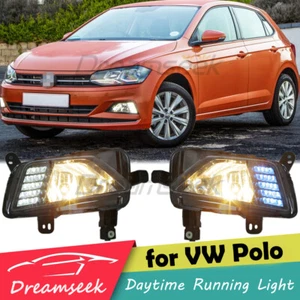 Faro proiettore luce diurna led drl per vw polo 2019-20 fendinebbia 3 colori - Foto 1 di 10
