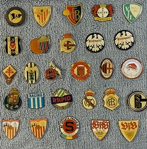 Soccer clubs Pins pinback brooch calcio spanish english german - Picture 1 of 27