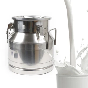 20L/5.25Gal Stainless Steel Milk Can Barrel Pail Bucket Storage Jug w/Sealed Lid - Picture 1 of 12