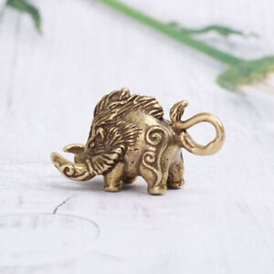 Brass Wild Boar Widget Copper Necklace Accessory Key Pendant