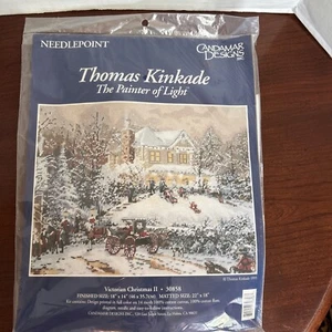 Candamar Designs Thomas Kinkade Victorian Christmas II Needlepoint 30858 NIP - Picture 1 of 5