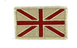 Patch patches flag embroidered iron on uk union jack british camo tactical ref1 - Picture 1 of 1