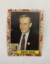 1991 Topps Desert Storm Series 3 Hafez Assad #187 President of Syria Vintage 90s