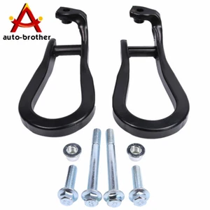 Black Tow Hooks For GM 2015-2019 Silverado Sierra 2500HD & 3500HD 84072464 - Picture 1 of 12