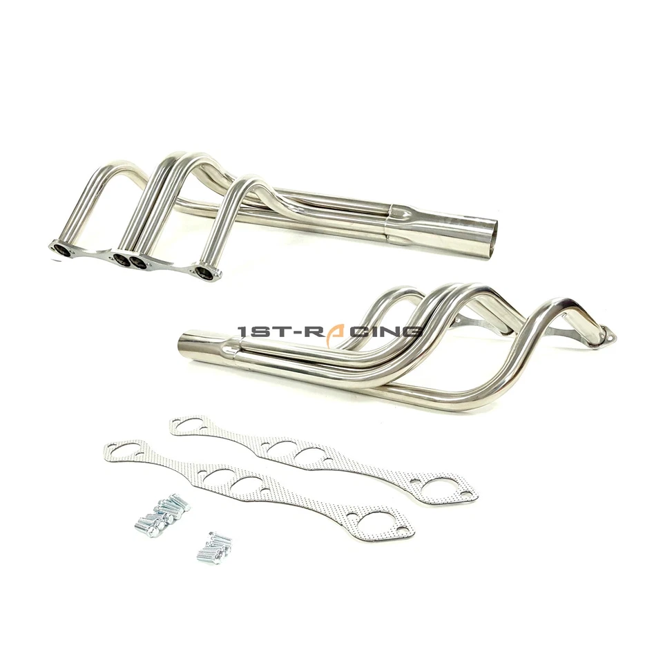 T-Bucket Street Rod Exhaust Manifold Header For Chevrolet SBC 327 350 383 c.i. - Image 1 of 4