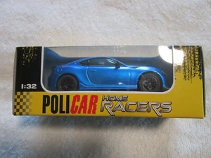 POLICAR HOME RACERS 1/32 SCALE SUBARU BRZ SLOT CAR BLUE - Picture 1 of 2