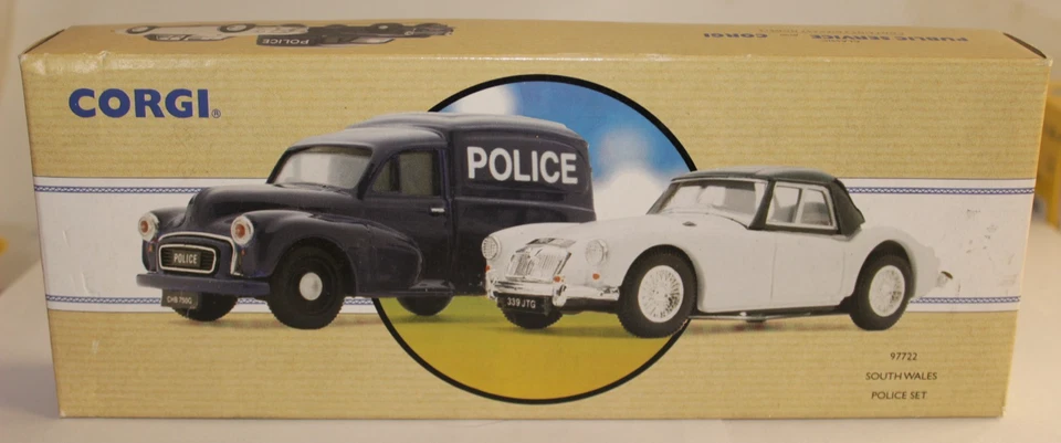1993 Boxed Mattel Corgi 97722 South Wales Police Set Limited Edition - Image 1 of 4