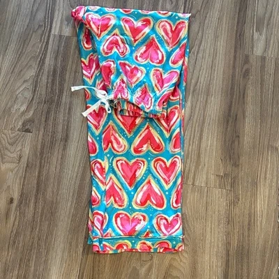 Heart Patterned Pajama Pants - Small/Medium - Image 1 of 4