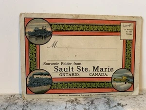 Vintage 1920's Sault Ste Marie Ontario Canada Postcard Photo Booklet Folder - Bild 1 von 15