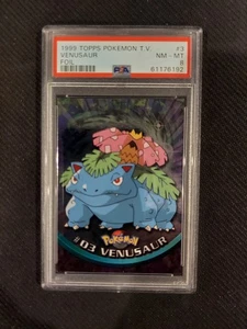 PSA 8 Venusaur Foil 1999 Topps Pokemon - Picture 1 of 2