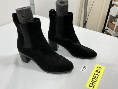 Mujer Bananna Republic Pullon Botines Negro 8.5 M Tacón Bloque Tobillo Elástico Foto 1 de 4