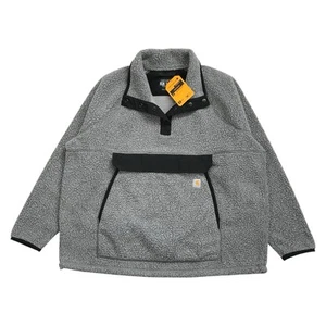 Carhartt Sherpa Pullover 2XL Damen XXL T-Snap Fleece 0J4991 Sweatshirt Crewneck - Bild 1 von 4