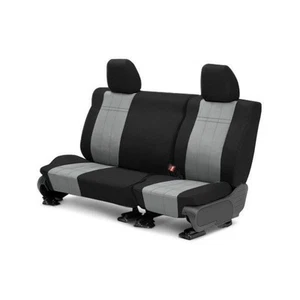For Chevy Astro 96-99 DuraPlus 2nd Row Black & Light Gray Custom Seat Covers - Picture 1 of 4