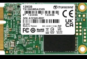 128GB SATA III 6G/S Msata SSD, Internal Solid State Drive, up to 560 Mb/S, Dram - Afbeelding 1 van 3