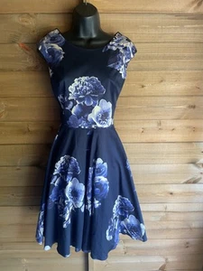 Joules fit & flare floral cotton knee length dress Size 10 - Picture 1 of 9