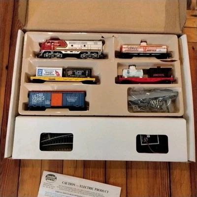 MODEL POWER HO LOCTITE PERMATEX LIMITED EDITION COLLRCTOR TRAIN SET MINT - Image 1 of 4