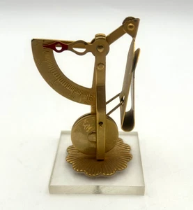 Vintage Messing Schreibtisch Porto Waage misst 0 bis 2 Unzen - Bild 1 von 10