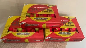 3 Dozen NEW 2025 Srixon Q-Star Tour DIVIDE Yellow/Red Golf Balls - QStar - Picture 1 of 1