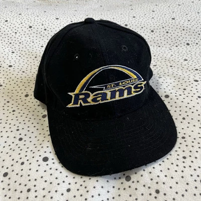 Especialidades deportivas vintage de los años 90 LA/St. Gorra Louis Rams Snapback Black Dome NFL Foto 1 de 4