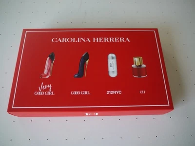 Carolina Herrera très beau coffret de 4 miniatures EDP et eau toilette neuf - Photo 1/3