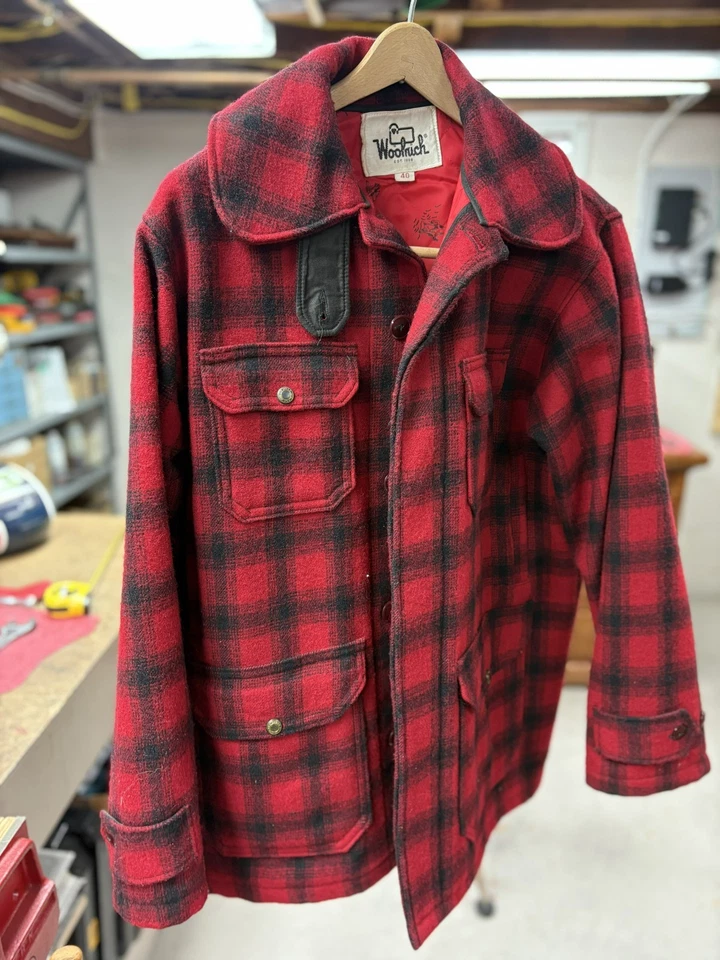 Vintage Men's Woolrich Woolen Mills Plaid Hunting Coat, Size 40, Excellent Cond - Image 1 of 4