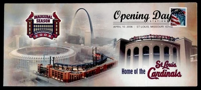 DR WHO 2006 BUSCH ESTADIO ESTADIO ESTADIO DE BÉISBOL DÍA DE APERTURA CACHET ST LOUIS M61948 Foto 1 de 2