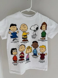 Lacoste x Peanuts T-Shirt Graphic Tee Casual White Size 5 Kids Snoopy - Picture 1 of 5