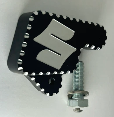 1999-2025 Hayabusa Negro Plata Bola Corte y Grabado Pata de cabra Interruptor Cubierta de perno Foto 1 de 3