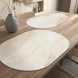 Waterproof Heat Insulation Pad Oval PVC Leather Table Mats Placemat Resistant AU - Picture 1 of 14