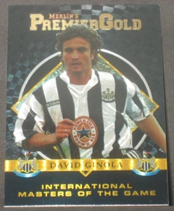 David Ginola 1996-97 Merlin Premier Gold International Masters of the Game #M10 - Picture 1 of 2