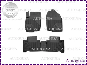 NUEVOS TAPETES DE GOMA LHD NEGROS A MEDIDA PARA TOYOTA RAV4 XA40 HYBRID 2013-2018 - Imagen 1 de 4